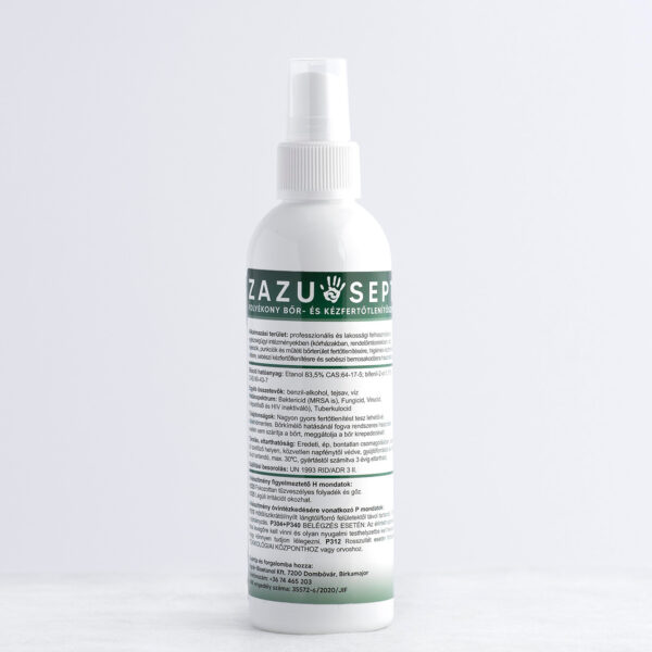 Zazusept bőr és felület-fertőtlenítő folyadék - 200 ml pumpás spray