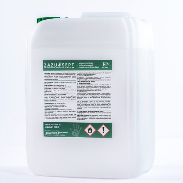 Zazusept bőr és felület-fertőtlenítő folyadék – 5 literes, kannás kiszerelés