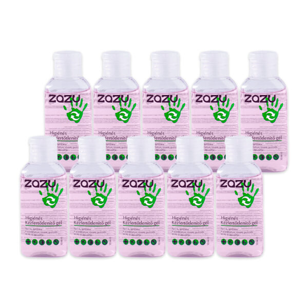 Zazu 50ml kézfertőtlenítő gél - 10 darabos csomag